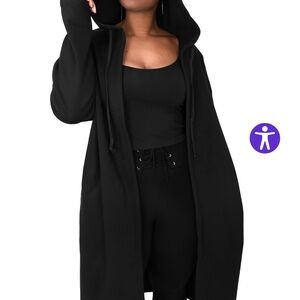 Long Line Open Hoodie